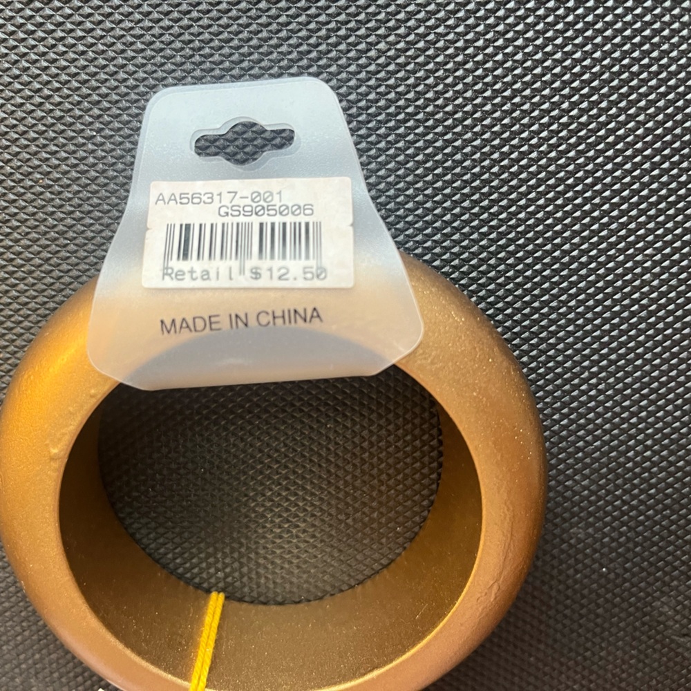 Gold Circular Bangle Bracelet - Picture 7 of 7